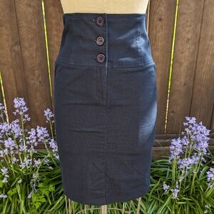 Denim Blue Pencil Skirt